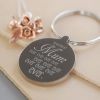 Hampers and Gifts to the UK - Send the Personalised Bestest Mum Ever Ever Keyring